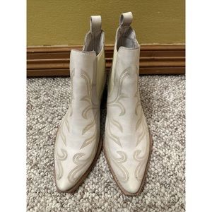 New Free People Wayward Western Boot, Bone Size 36.5